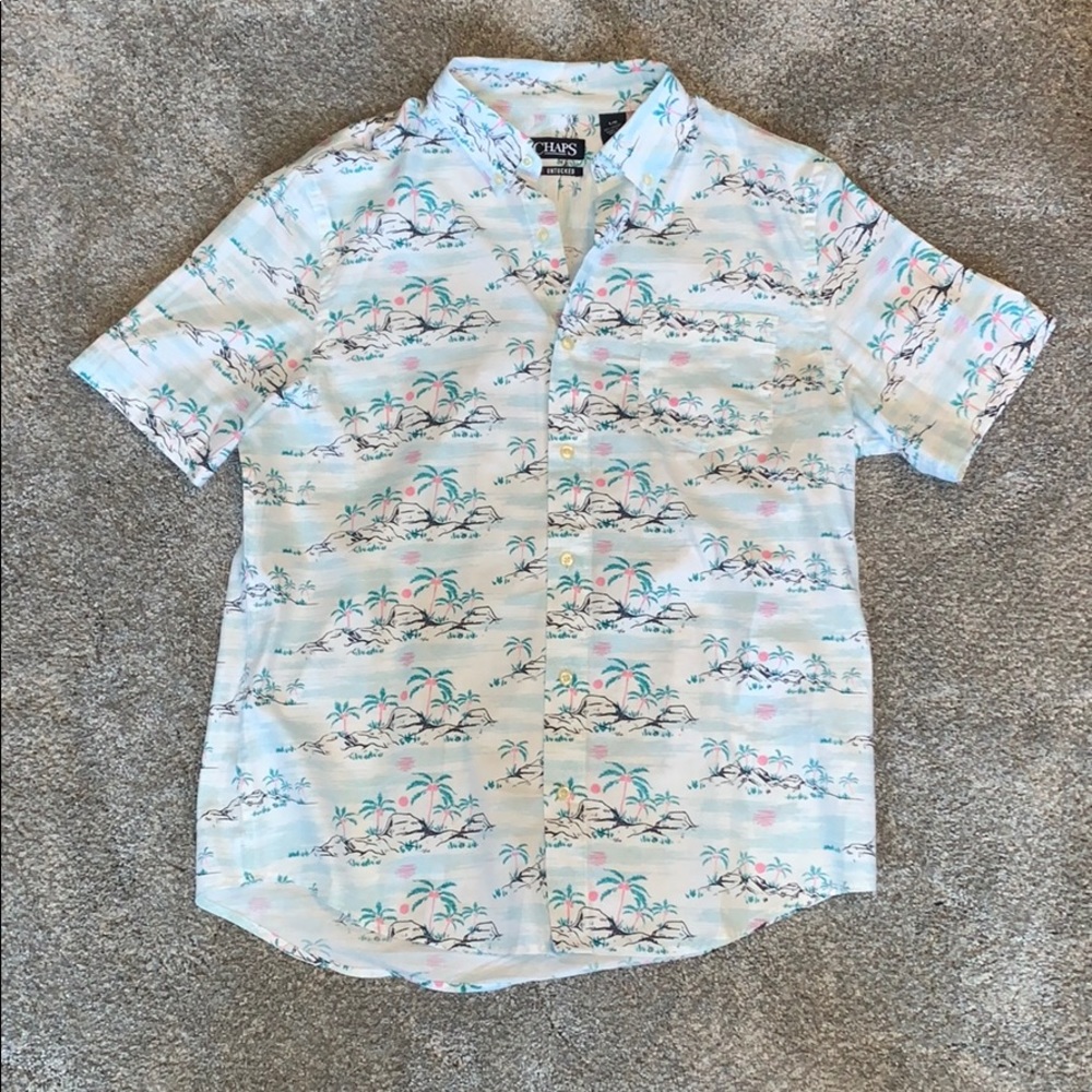Chaps Hawaiian Shirt Button Down